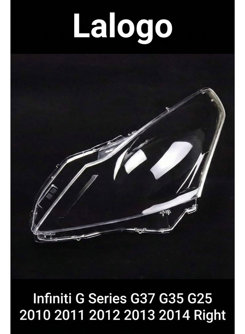 Headlight Lens Cover for Infiniti G Series G37 G35 G25 2010 2011 2012 2013 2014 Right-10405001R